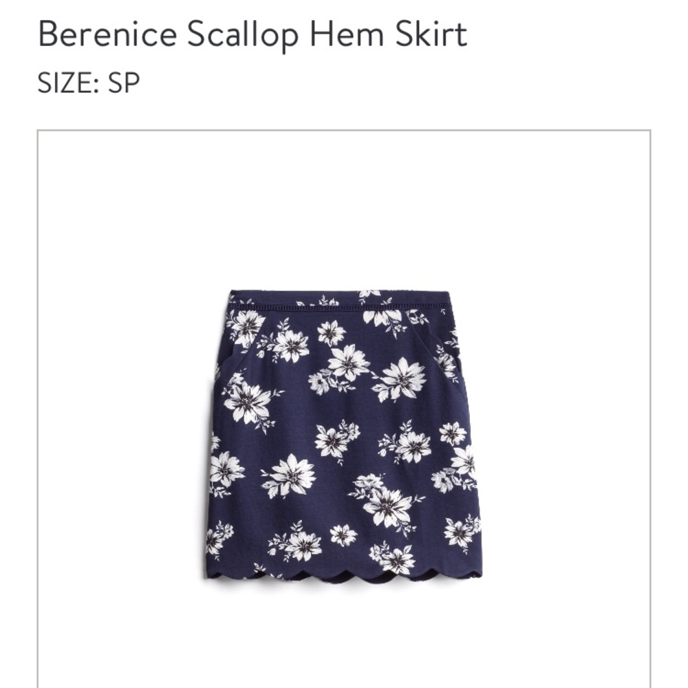 NWT Skies are Blue skirt scallop hem SP